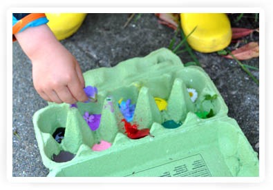 kleurenwandeling, leuke activiteit voor kinderen